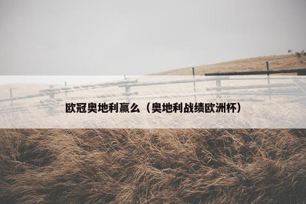 欧冠奥地利赢么（奥地利战绩欧洲杯）