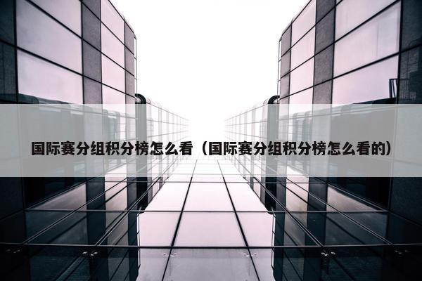 国际赛分组积分榜怎么看（国际赛分组积分榜怎么看的）