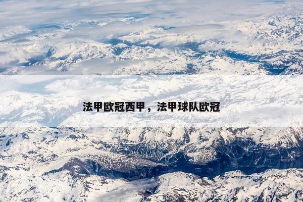 法甲欧冠西甲，法甲球队欧冠