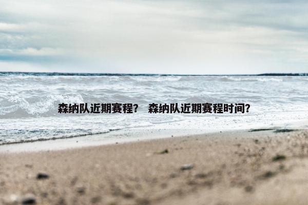 森纳队近期赛程？ 森纳队近期赛程时间？