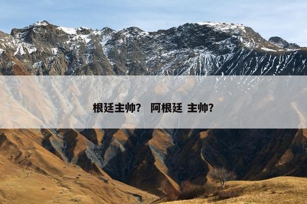 根廷主帅？ 阿根廷 主帅？