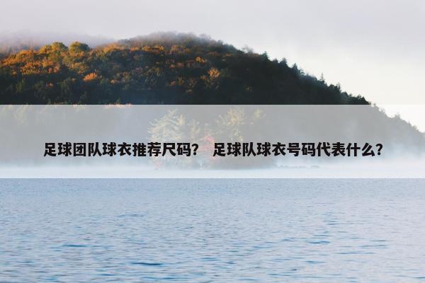 足球团队球衣推荐尺码？ 足球队球衣号码代表什么？