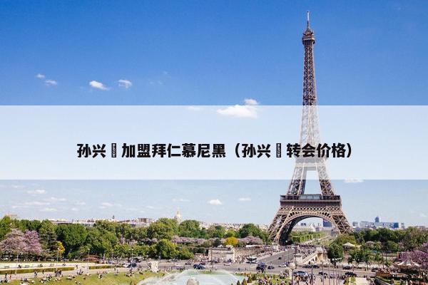 孙兴慜加盟拜仁慕尼黑（孙兴慜转会价格）
