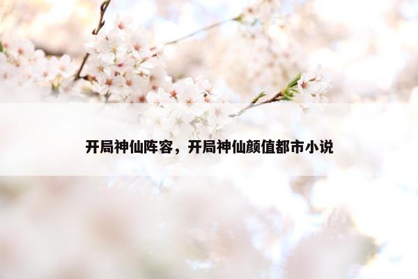 开局神仙阵容，开局神仙颜值都市小说