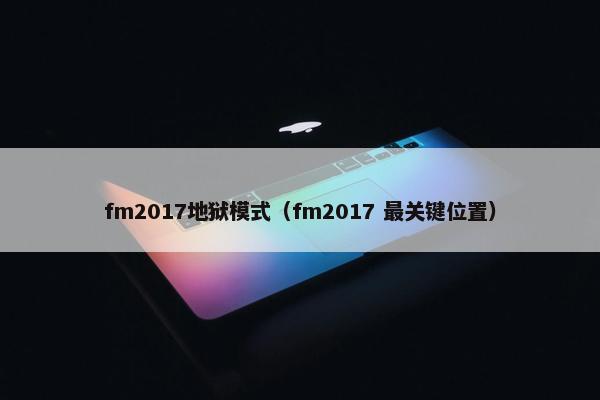 fm2017地狱模式（fm2017 最关键位置）