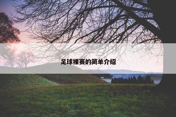 足球裸赛的简单介绍