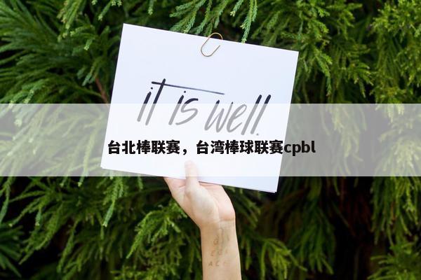 台北棒联赛，台湾棒球联赛cpbl