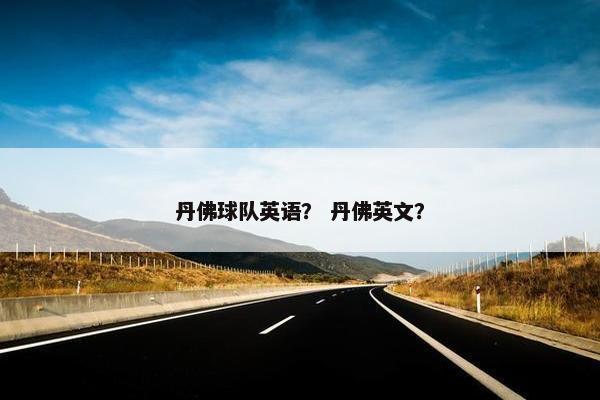 丹佛球队英语？ 丹佛英文？
