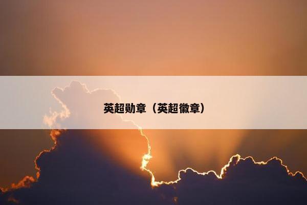 英超勋章（英超徽章）