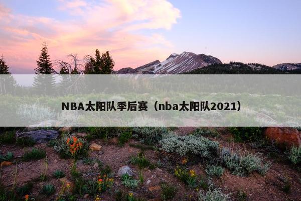 NBA太阳队季后赛（nba太阳队2021）
