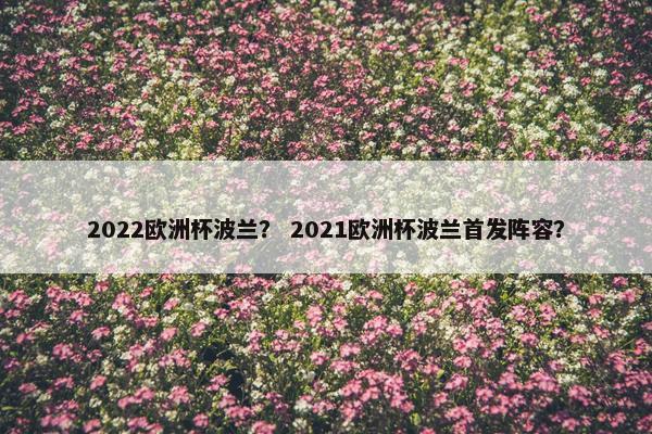 2022欧洲杯波兰？ 2021欧洲杯波兰首发阵容？