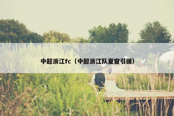 中超浙江fc（中超浙江队夏窗引援）