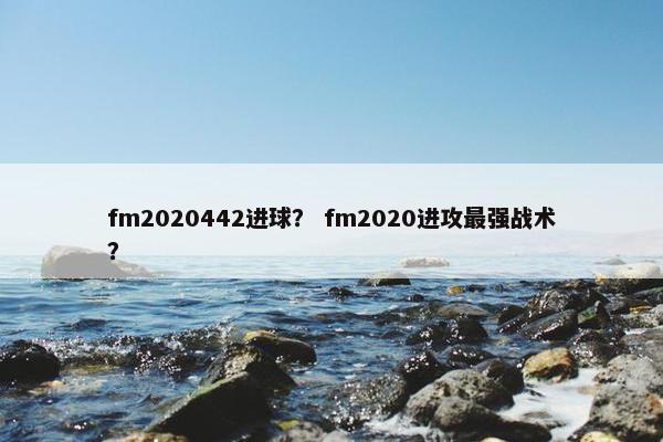 fm2020442进球？ fm2020进攻最强战术？