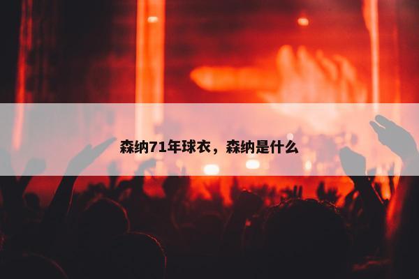 森纳71年球衣，森纳是什么