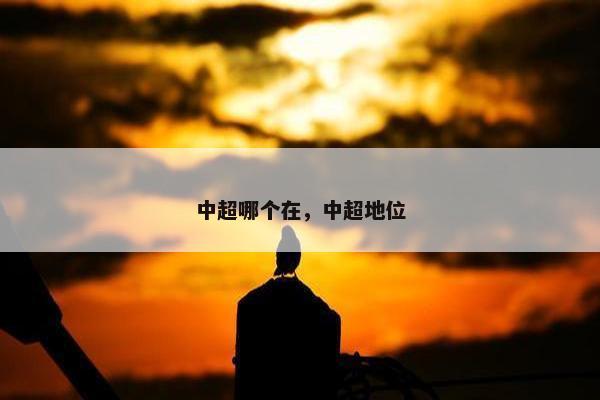 中超哪个在，中超地位