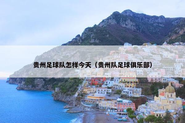 贵州足球队怎样今天（贵州队足球俱乐部）