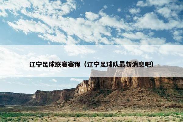 辽宁足球联赛赛程（辽宁足球队最新消息吧）