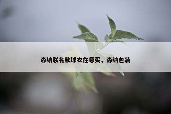 森纳联名款球衣在哪买，森纳包装