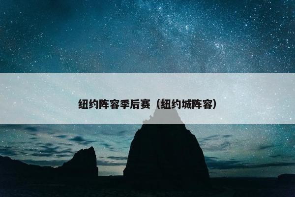纽约阵容季后赛（纽约城阵容）