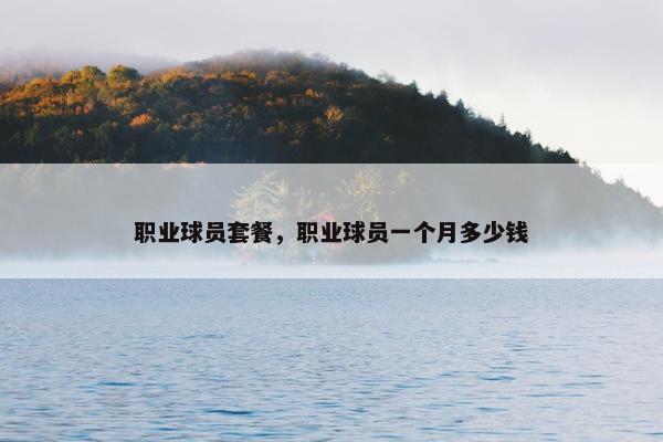 职业球员套餐，职业球员一个月多少钱