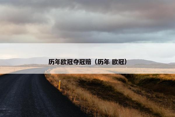 历年欧冠夺冠赔（历年 欧冠）