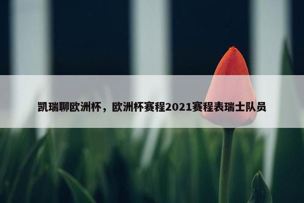 凯瑞聊欧洲杯，欧洲杯赛程2021赛程表瑞士队员