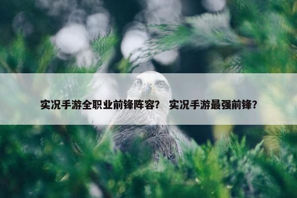 实况手游全职业前锋阵容？ 实况手游最强前锋？