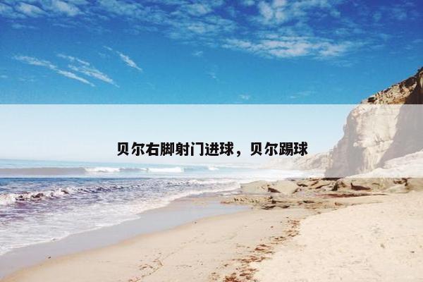 贝尔右脚射门进球，贝尔踢球