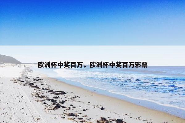 欧洲杯中奖百万，欧洲杯中奖百万彩票
