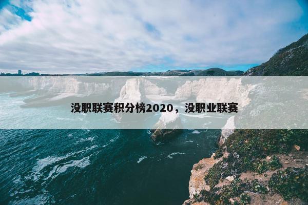 没职联赛积分榜2020，没职业联赛