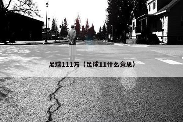 足球111万（足球11什么意思）