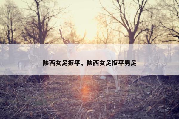 陕西女足扳平，陕西女足扳平男足