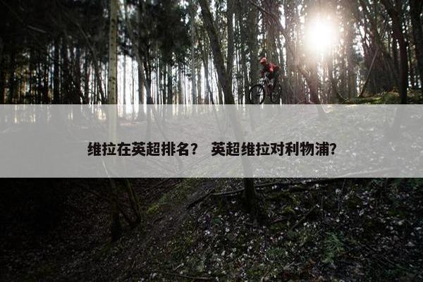 维拉在英超排名？ 英超维拉对利物浦？