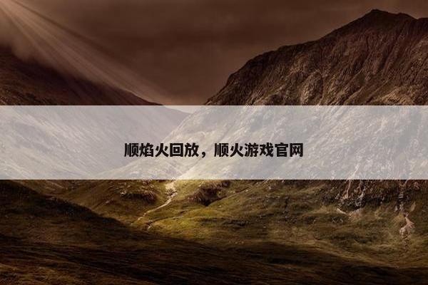 顺焰火回放，顺火游戏官网
