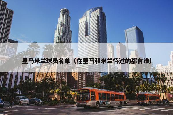 皇马米兰球员名单（在皇马和米兰待过的都有谁）