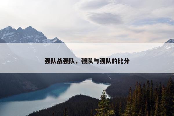强队战强队，强队与强队的比分