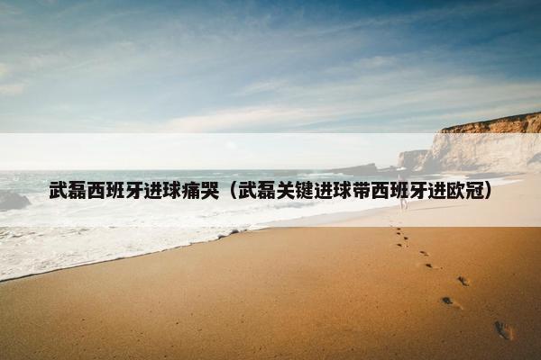 武磊西班牙进球痛哭（武磊关键进球带西班牙进欧冠）