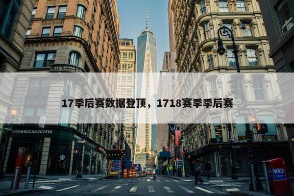 17季后赛数据登顶，1718赛季季后赛