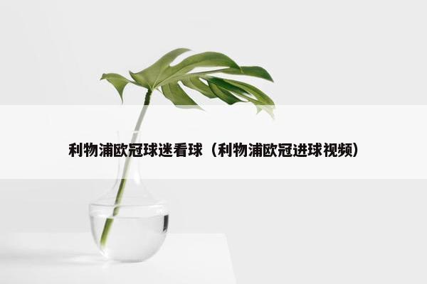 利物浦欧冠球迷看球（利物浦欧冠进球视频）