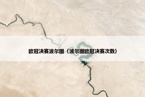 欧冠决赛波尔图（波尔图欧冠决赛次数）