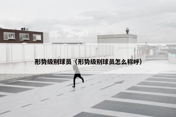 形势级别球员（形势级别球员怎么称呼）