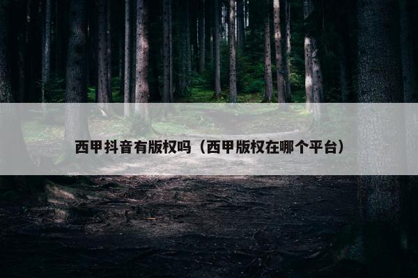 西甲抖音有版权吗（西甲版权在哪个平台）
