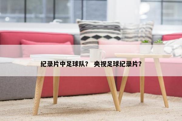纪录片中足球队？ 央视足球纪录片？