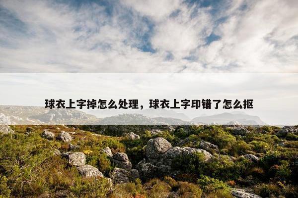 球衣上字掉怎么处理，球衣上字印错了怎么抠