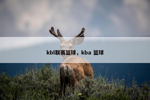 kbl联赛篮球，kba 篮球
