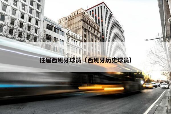 往届西班牙球员（西班牙历史球员）