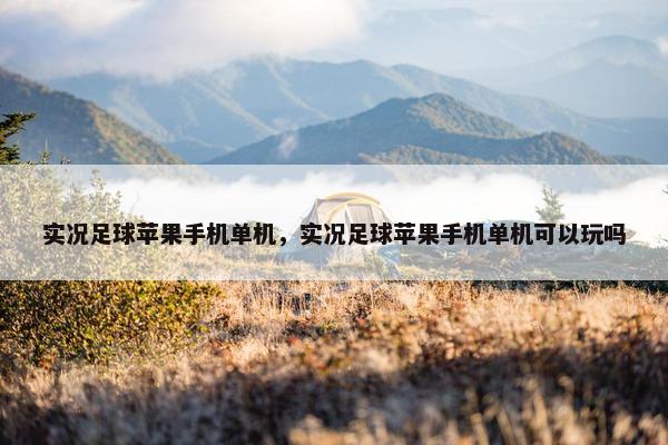 实况足球苹果手机单机，实况足球苹果手机单机可以玩吗