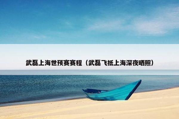 武磊上海世预赛赛程（武磊飞抵上海深夜晒照）