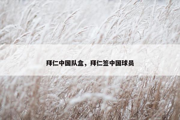 拜仁中国队盒，拜仁签中国球员