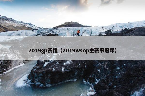 2019gp赛程（2019wsop主赛事冠军）
